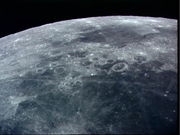 Moon surface. NASA photo.